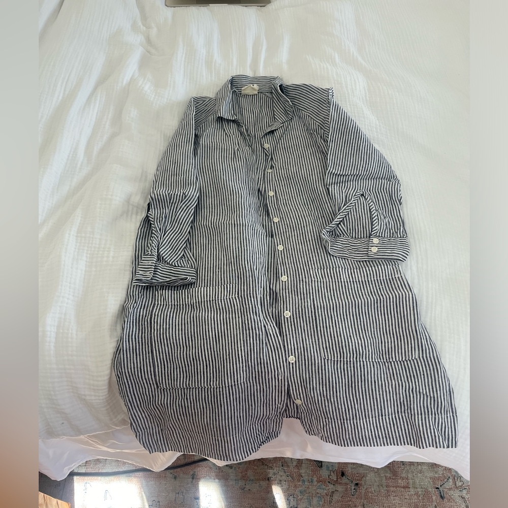 Beaton linen coat dress xs